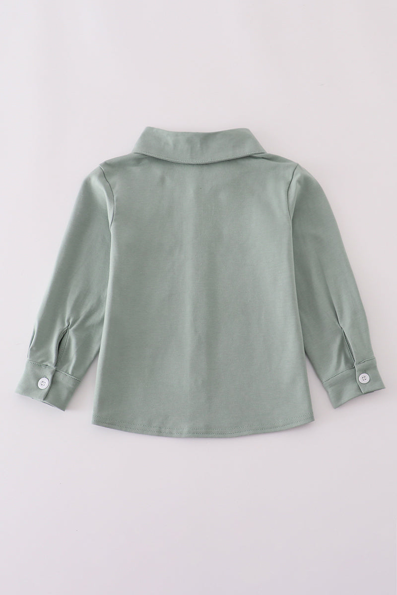 Sage button down shirt
