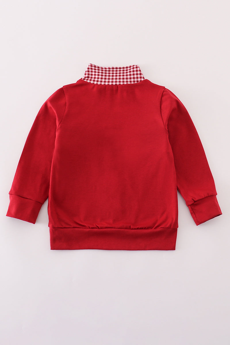 Alabama roll tide elephant embroidery pullover