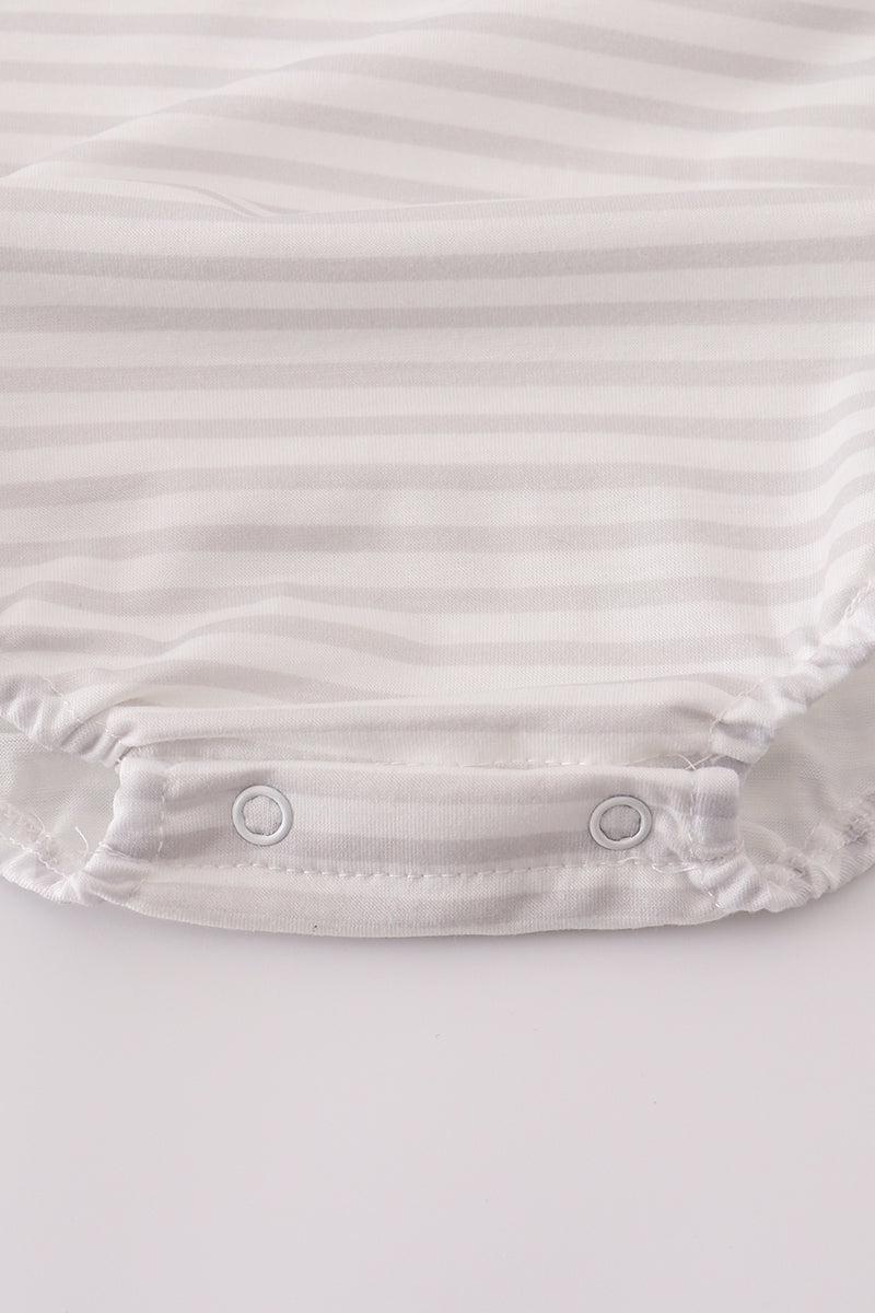 Sage fish french knot stripe bubble