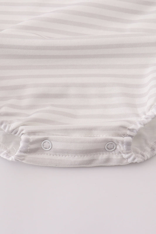 Sage fish french knot stripe bubble