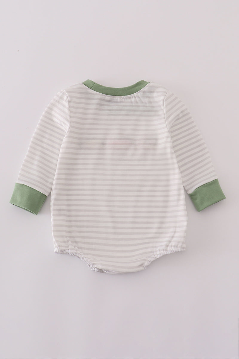 Sage fish french knot stripe bubble